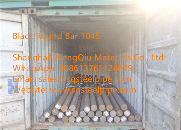 Black Mild Steel Round Bar 1045