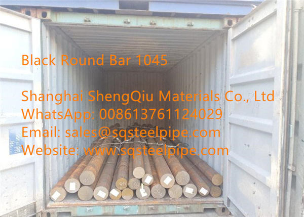 Black Mild Steel Round Bar 1045