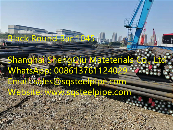 Stocks Of Black Round Bar 1045